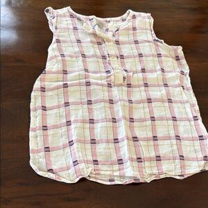 LOFT Plaid Sleeveless